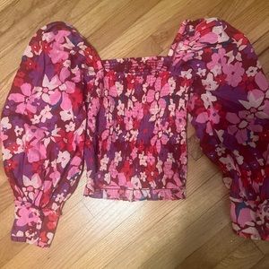 Free People Fun Floral Top